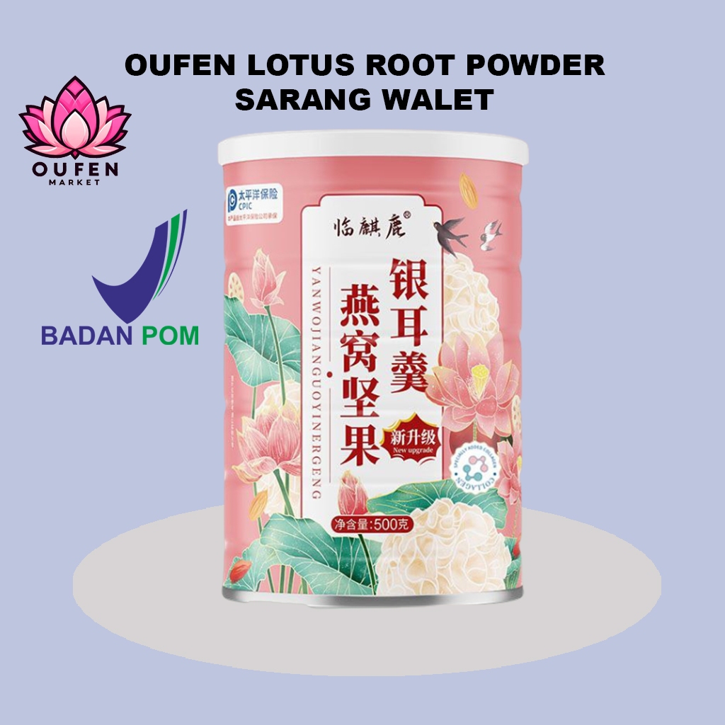 Ou fen Lotus Root Powder Oufen Akar Teratai Rasa Sarang Burung Walet Makanan Diet