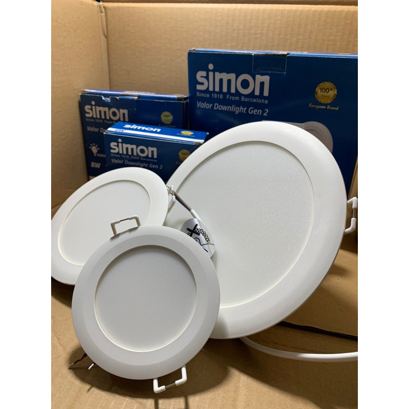 Simon Lampu Led Downlight Valor Led Downlight 4 Watt 8Watt 12 Watt 17 Watt 20watt