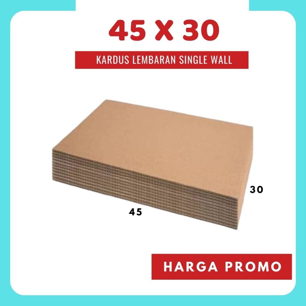 

Kardus Lembaran 45x30 / 45x20 / 45x10 Sheet Polos Single Wall Coklat Karton Bahan Dus Warna