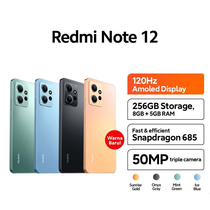 Xiaomi Redmi Note 12 NFC 4/128GB AMOLED 120Hz 50MP Triple Kamera