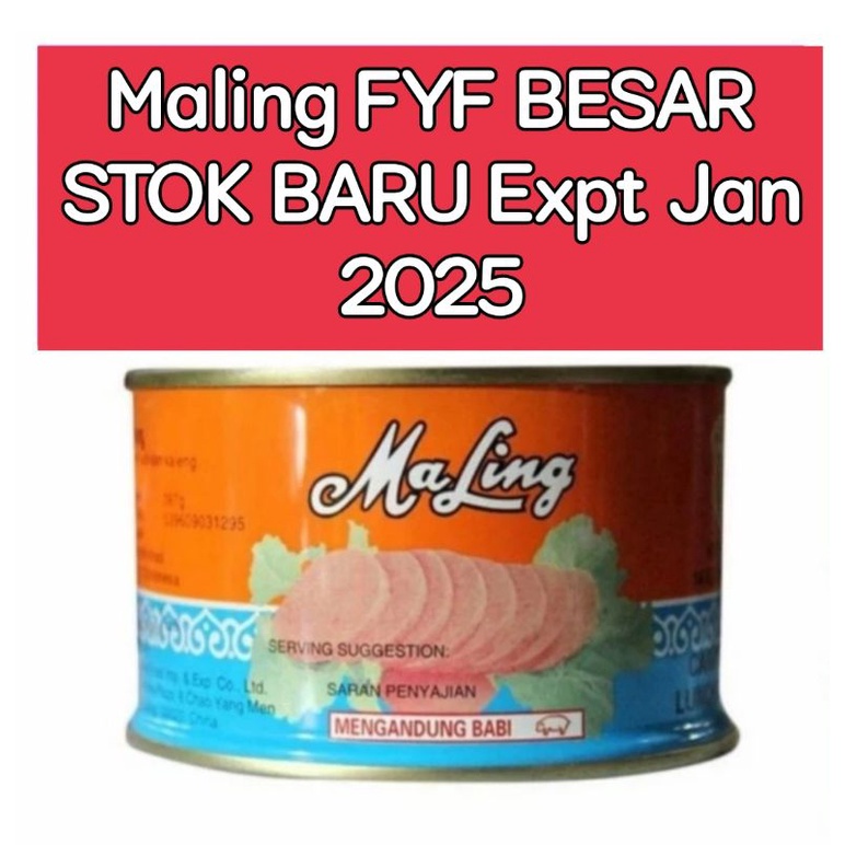 

PROMO HARI INI MaLing Ham FYF 397gr - Canned Pork Luncheon Meat Ham 397gr NONHALAL !!!