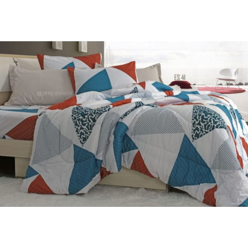 Sprei 30 cm Envoy CVC Dingin – Halus, Adem, Jahitan Kansai (King/Queen, Set Termasuk Sarban & Sargul