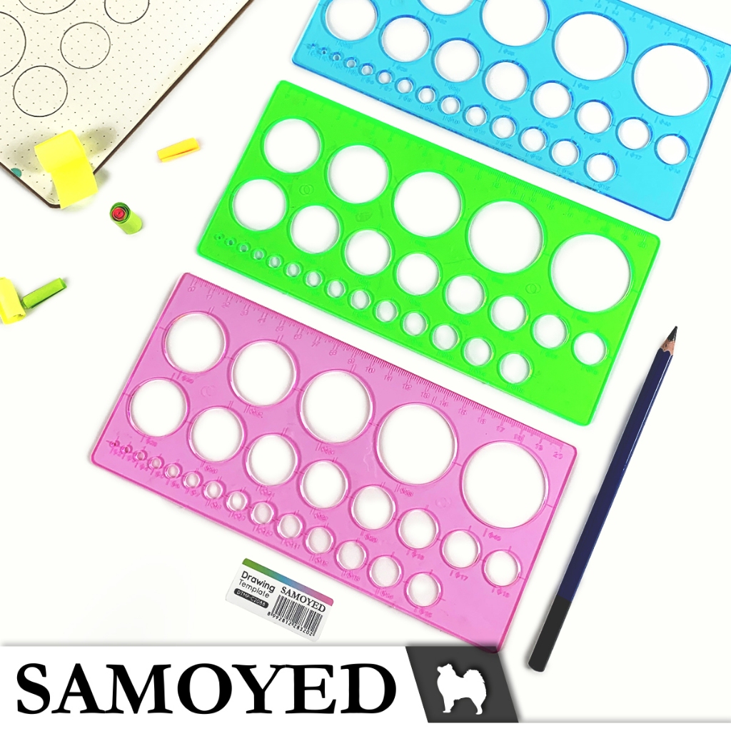 

SAMOYED DTMP-C2088 Penggaris Sablon / Mal / Cetakan Gambar / Lukis / Stensil Lingkaran / Bulat / Circle / Round Hollow Drawing / Painting / Stencil / Quilling Ruler / Template
