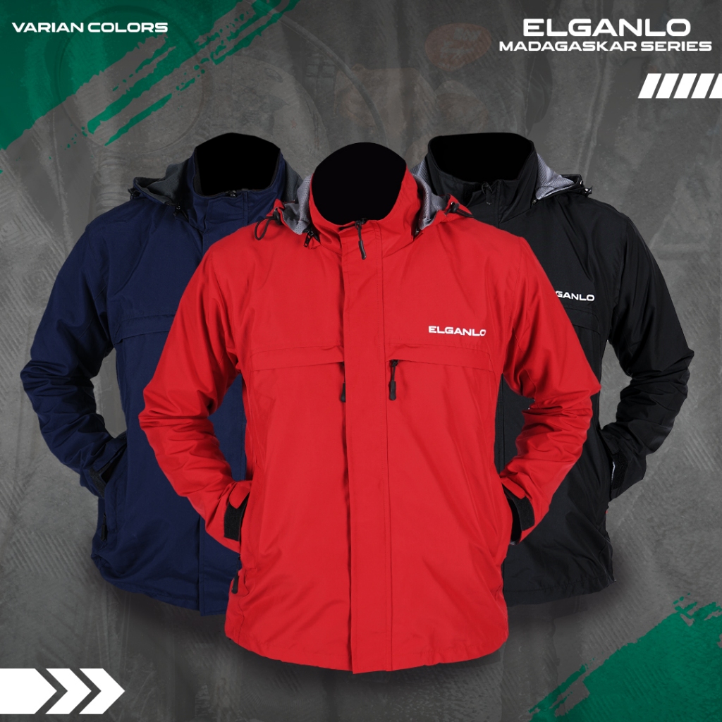 Jaket Motor Touring Riding Harian Jacket Pria Wanita Bahan Parasut Adem Jacket Windproof Hoodie Wate