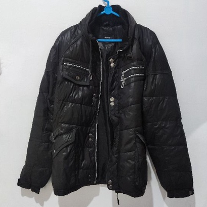 Jaket gelembung unisex Crazy Devil size on tag M (INA L)