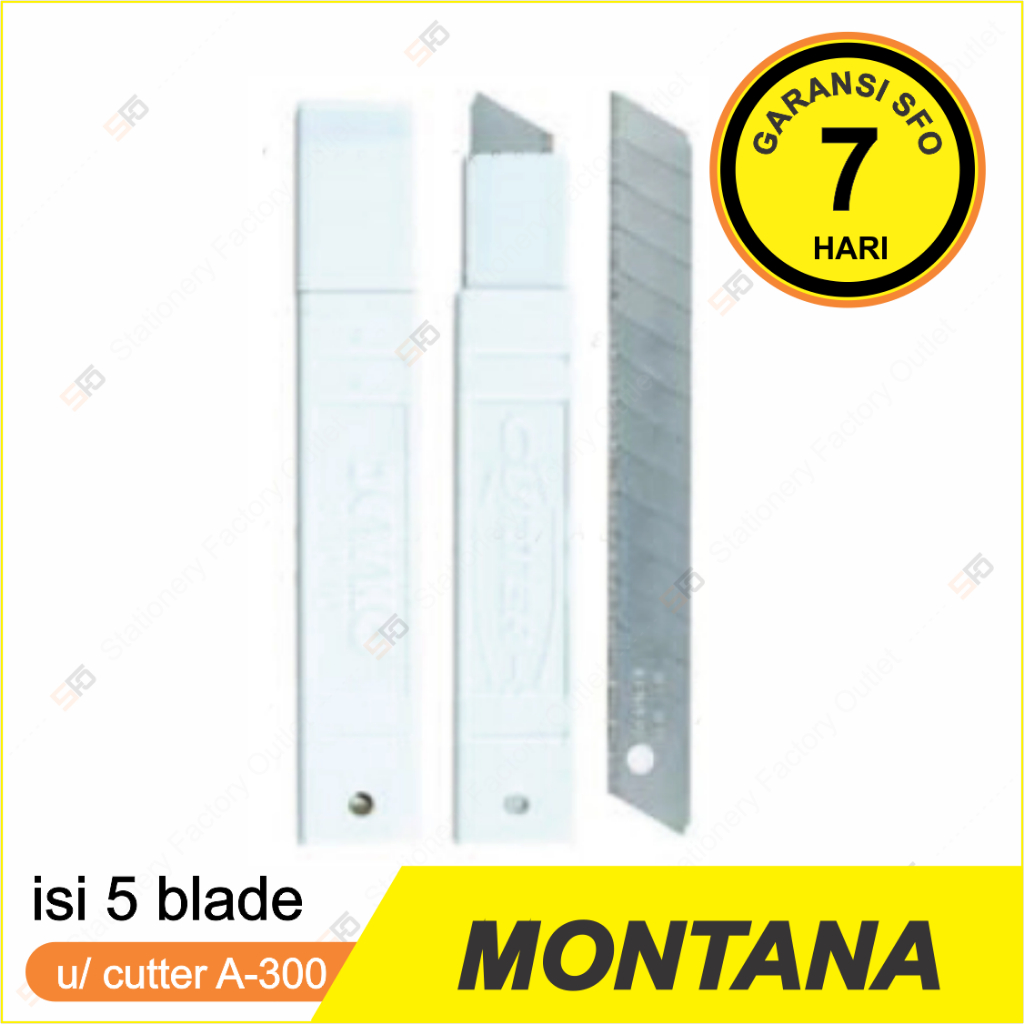 

Refill Cutter Montana A100 - Isi Pisau Cuter 9mm A 100