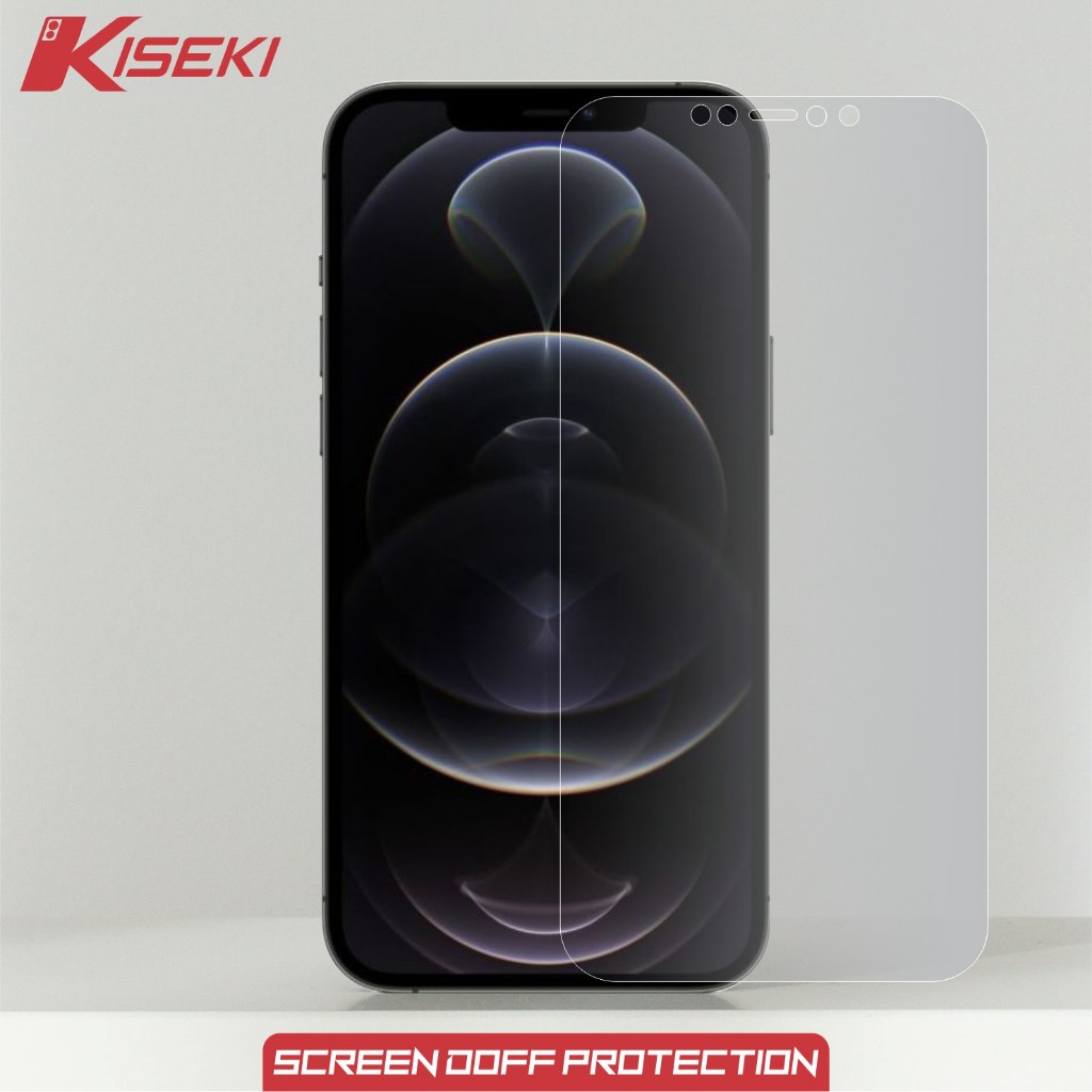 Kiseki Skin HP Iphone 12 Pro Screen & Back Case Clear Doff Paper like