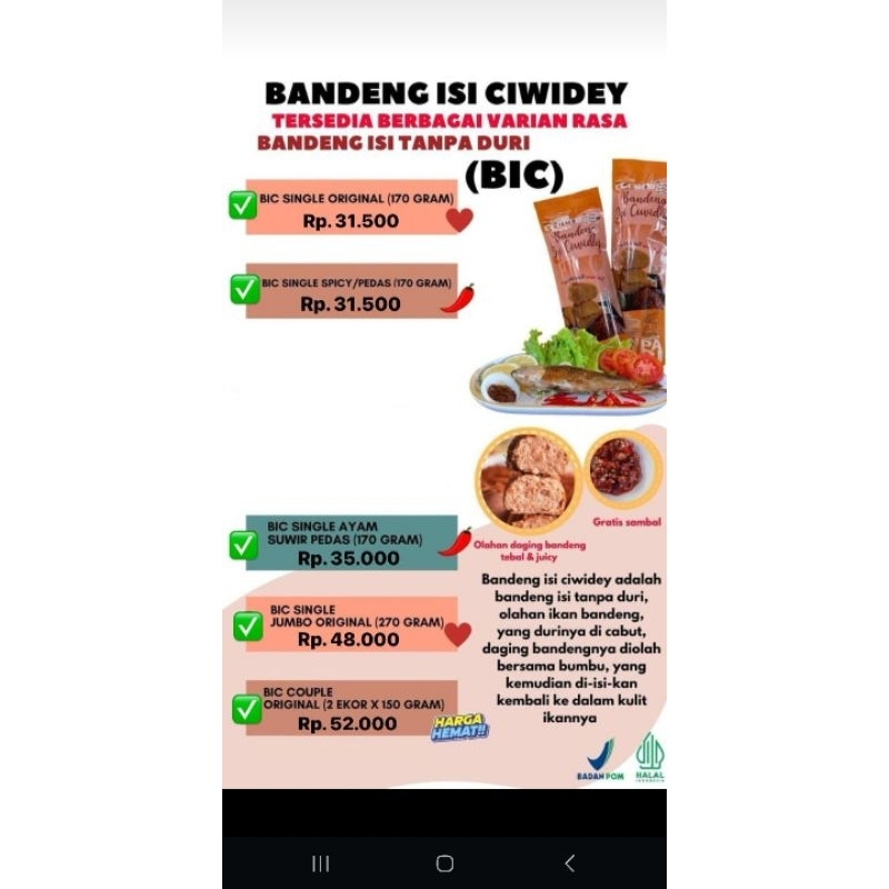 

Bandeng Isi Ciwidey 0riginal single
