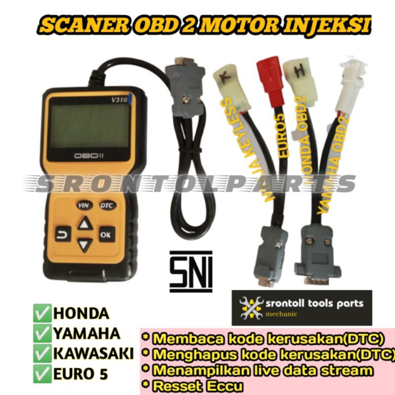 Scaner scanner obd 2 motor injeksi