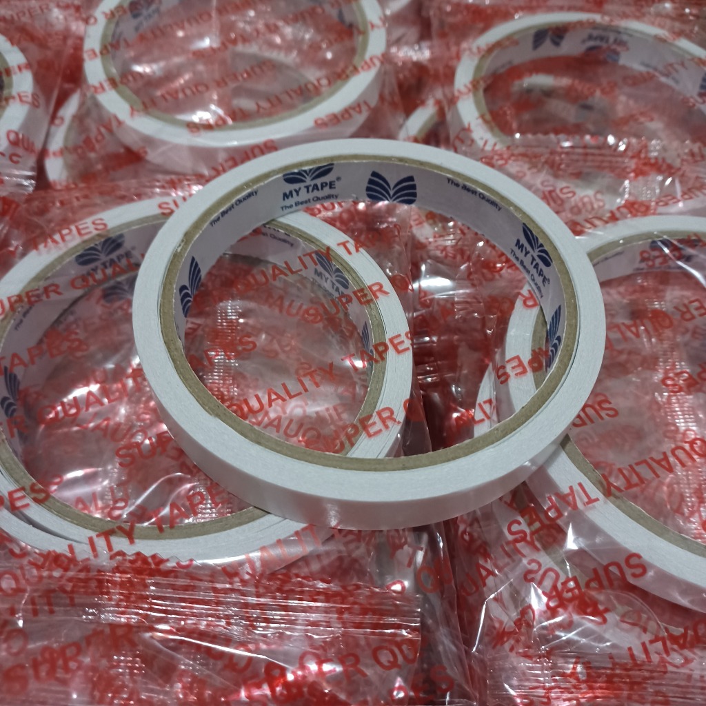 Double Tape Putih 12MM X 8M
