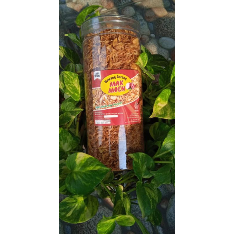 

MAKMOEN Bawang goreng Kriukk Enak, Renyah ,Gurih 300 gr (tanpatepung)