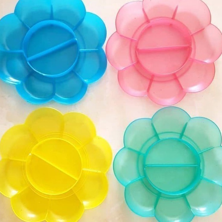 

Terkini Piring cat air/palet cat/tempat cat air ( 1pak/12pcs ) Best Produk