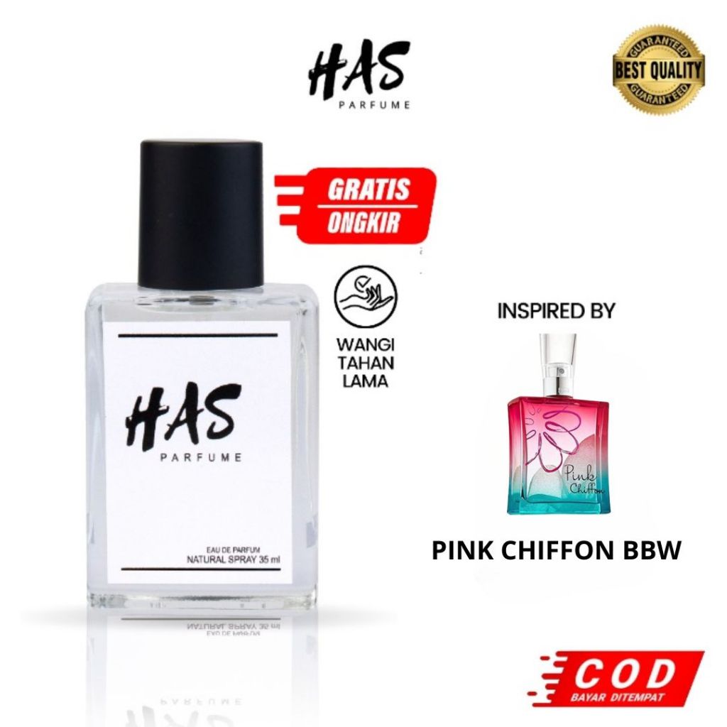 Parfum Wanita Tahan Lama Aroma Manis Fresh Vanilla Inspired BBW Pink Chiffon by Has Parfume | Perfum