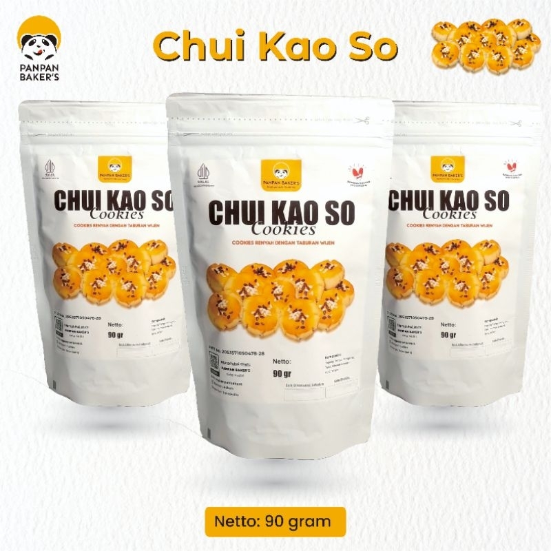 

Chui Kao So Cookies Wijen Panpan Baker's (Pouch 90 - 140 gram) - Snack Kue Kering Renyah dan Gurih