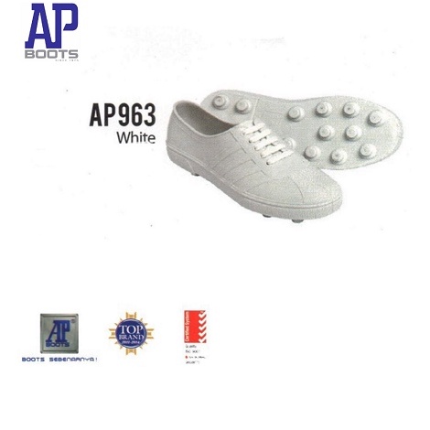 Harga Termurah AP Cucuk 963 Putih Sepatu Pria AP Boots Cucuk Putih Size 37-43 - Sepatu Karet AP Boot