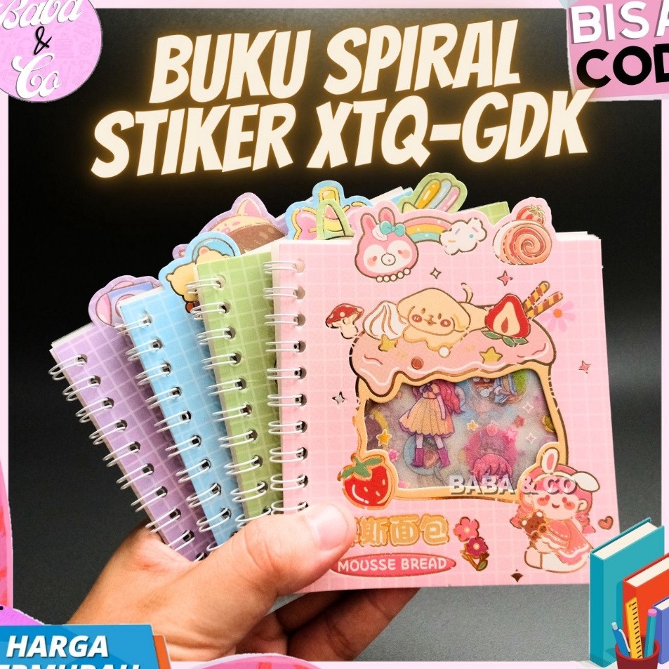 

Best BUKU STIKER XTQ-GDK STICKER WASHI TAPE GLITTER MOMO SENMU ANTI AIR COD BUKU A6 FULL STIKER