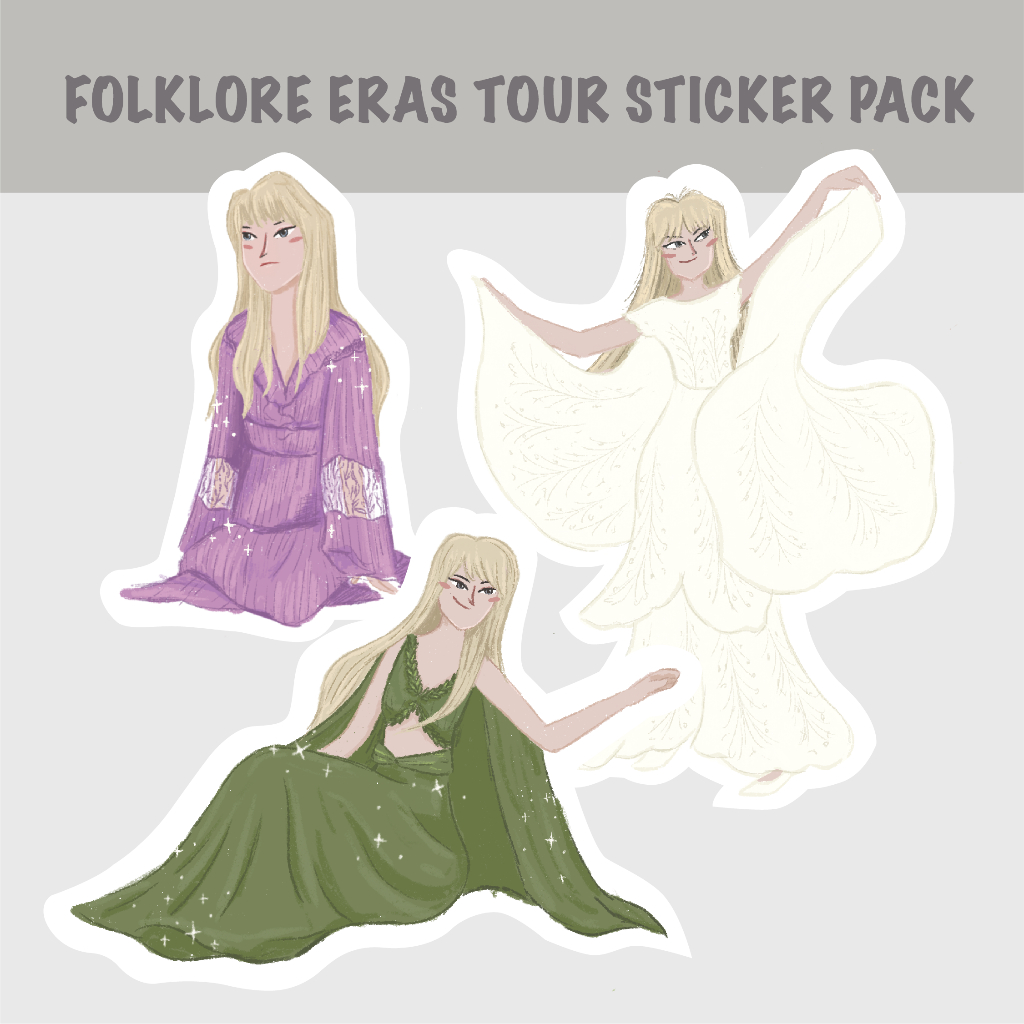 Taylor Swift folklore sticker pack