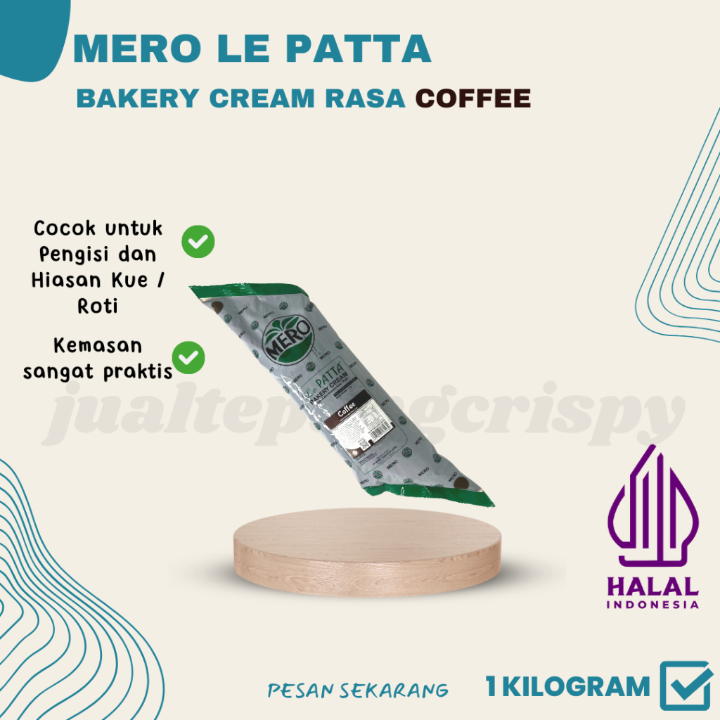 LePatta Bakery Cream / Mero Filling Isian Roti Aneka Rasa 1 Kg