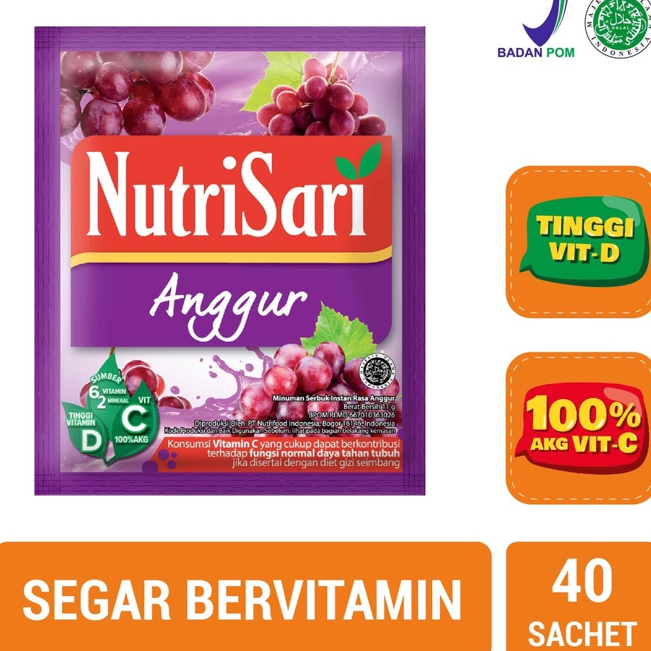 

Best Product NutriSari Anggur 40 Sachet - Minuman Buah Vitamin C Vitamin D ➼➳✿✯