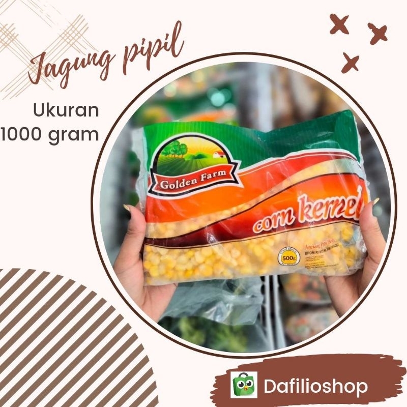 

Jagung pipil frozen food golden farm corn kernel 1000 gram 500 gram