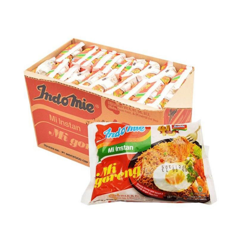 

Indomie goreng mie instan 85g (40pcs/1dus)