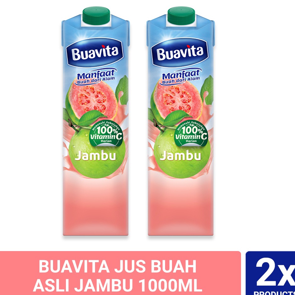 

Ready Stock Buavita Jus Buah Asli Jambu 1000ml Twinpack Kirim Langsung