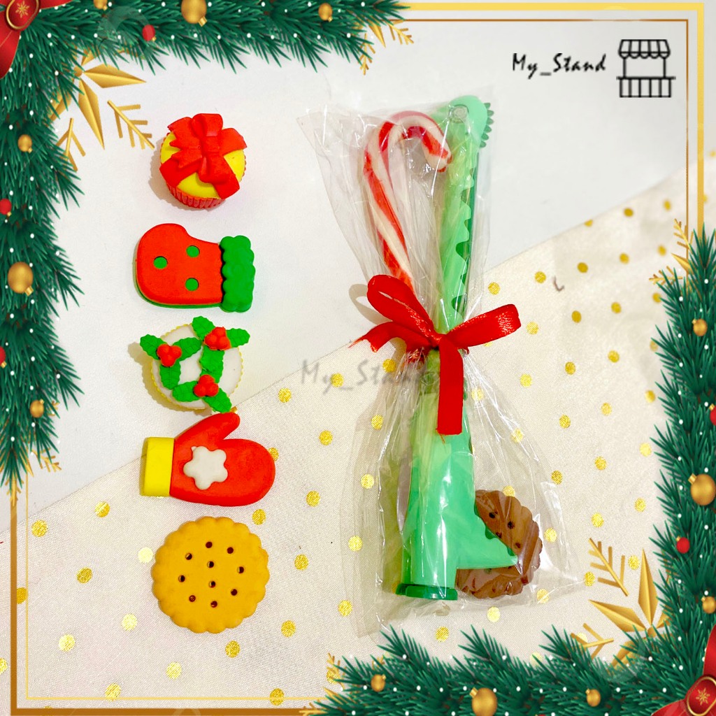 

Parcel Natal THE DINO Christmas Hampers Bingkisan Gulali Permen Tongkat Candy Cane Pen dinosaurus