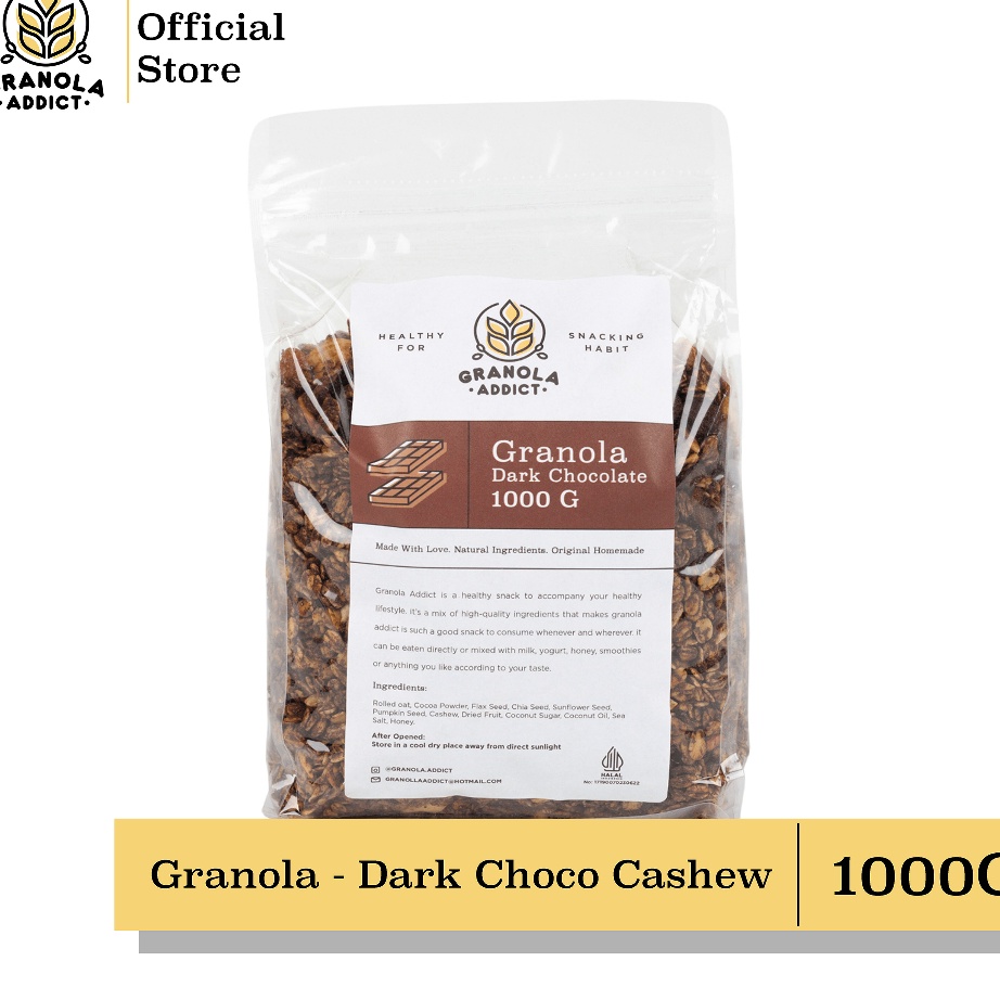 

Big Sale Granola Addict - Dark Choco Cashew 1000G (1KG) Buruan Beli