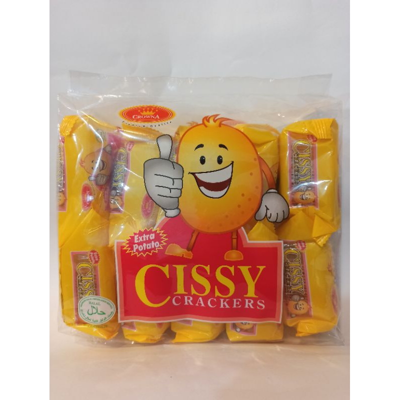 

Crown Potata Crakers Cissy Extra Potato Isi 10pcs halal