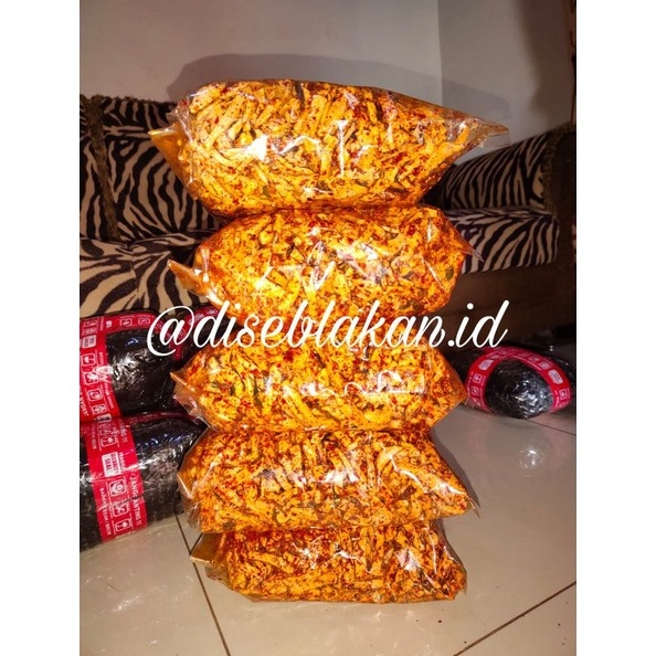 

12.12 BIG SALE FASION ( tidak bisa request standing pouch ) paket reseller 5kg basreng pedas daun jeruk !!!