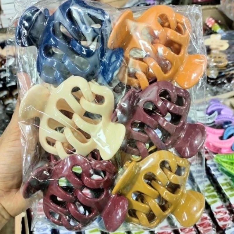 Jepit rambut jedai jumbo lebar gigi isi 12 pcs
