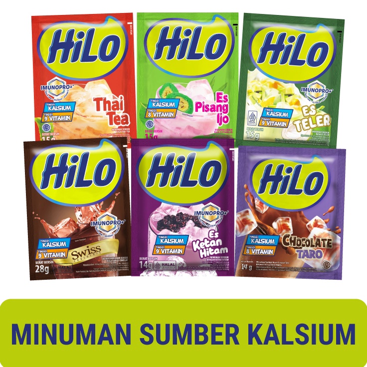 

TIPE CAD740 HiLo Dessert 10 Sachet / 1 Renceng - Minuman Sumber Kalsium - Pilih Rasa di Varian (Tidak Bisa Mix Rasa)