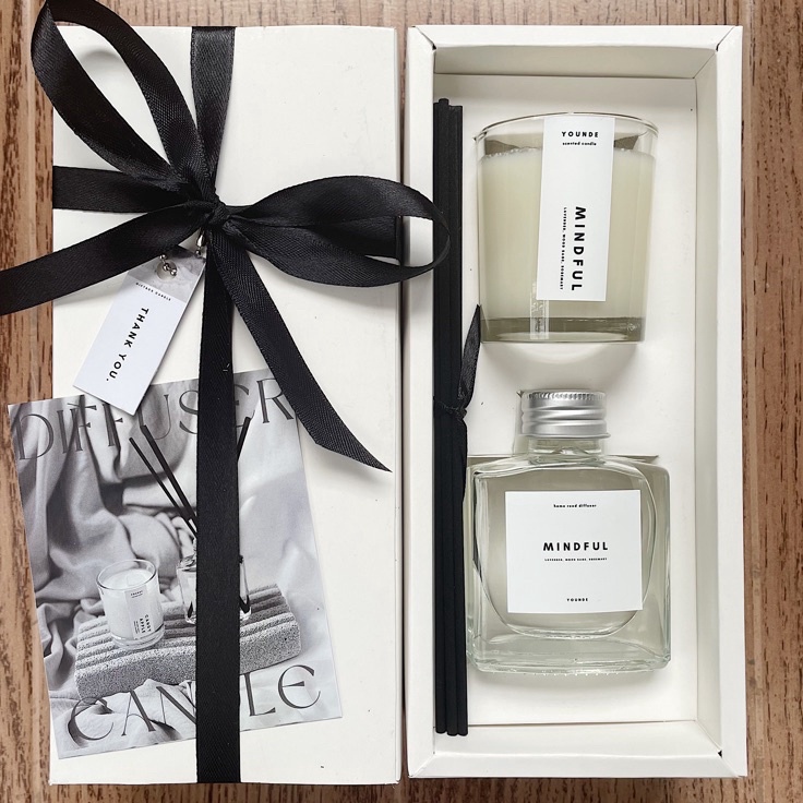 

TIPE RJ424 Giftbox Scented Candle + Reed Diffuser | Hampers | Kado Ulang Tahun | Kado Wisuda | Giftbox