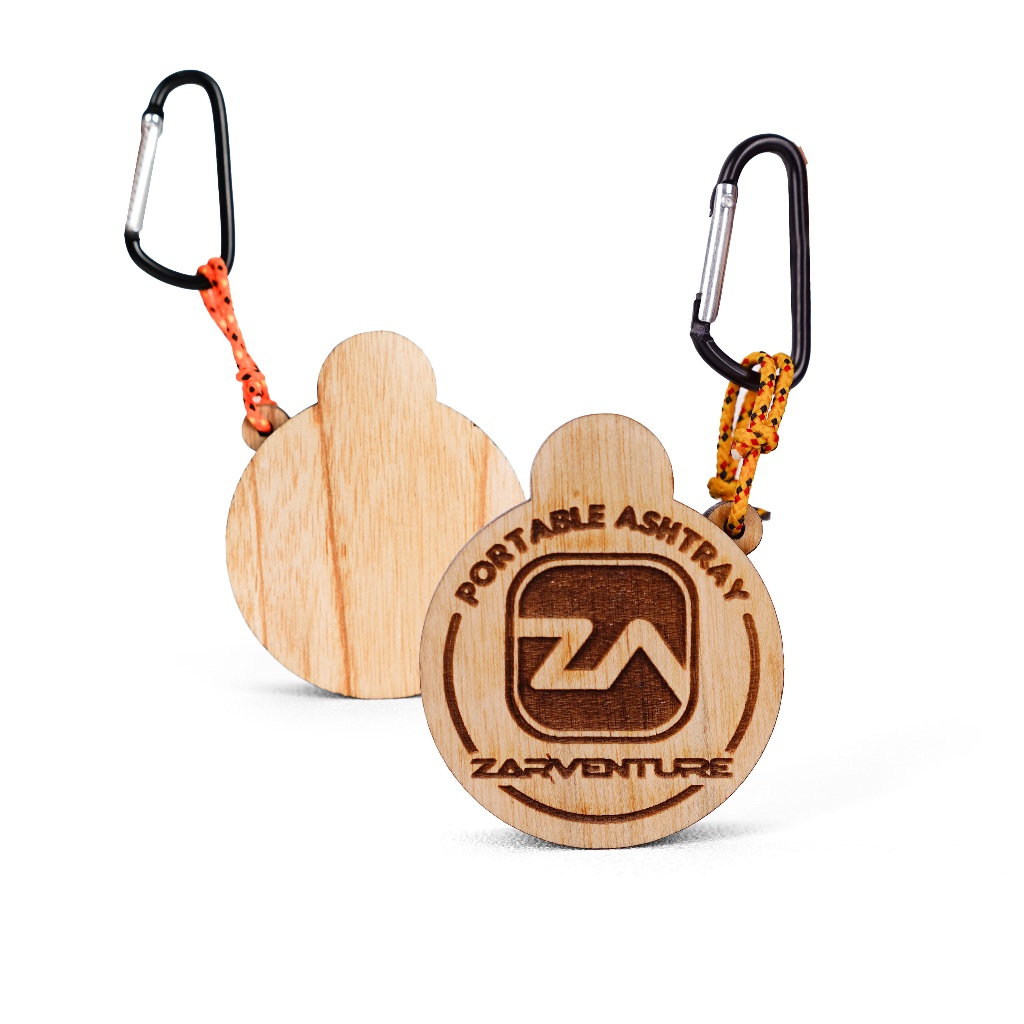Zarventure Portable Asbak Ashtray kayu
