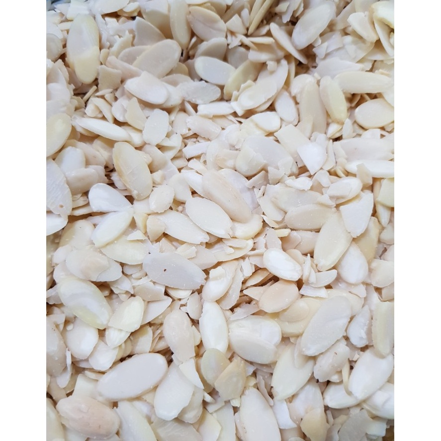 

KODE JUV679 Natural Almond slice / sliced 100 gram IMPORT GROSIR ( tipis , mentah , belah cincang ,potong)