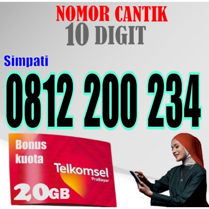 Simpati Cantik 10 Digit Etalase 9