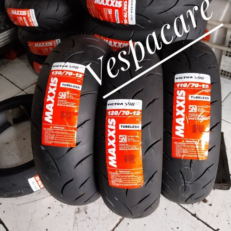 Ban Maxxis 110/70 12 Vespa Matic Sprint Primavera 120/70 130/70