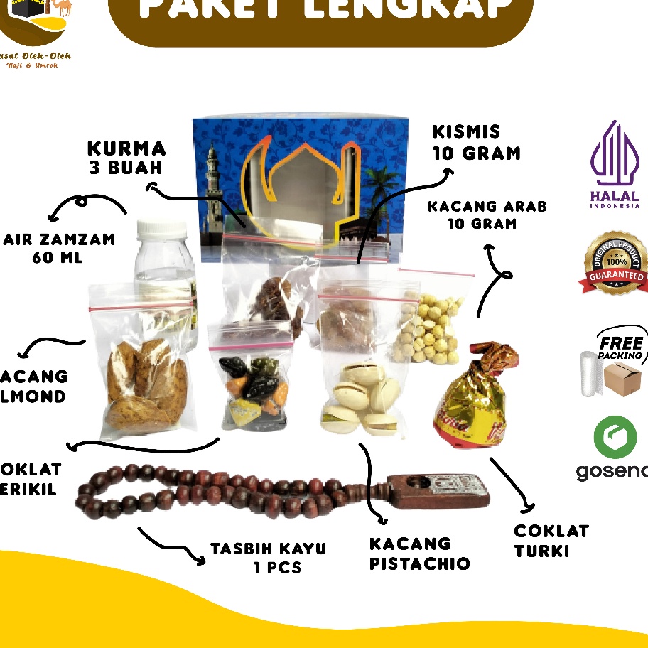 

MODEL OVP020 PAKET LENGKAP Oleh Oleh Haji Dan Umroh | Paket Hemat Murah Ekonomis Haji Umrah