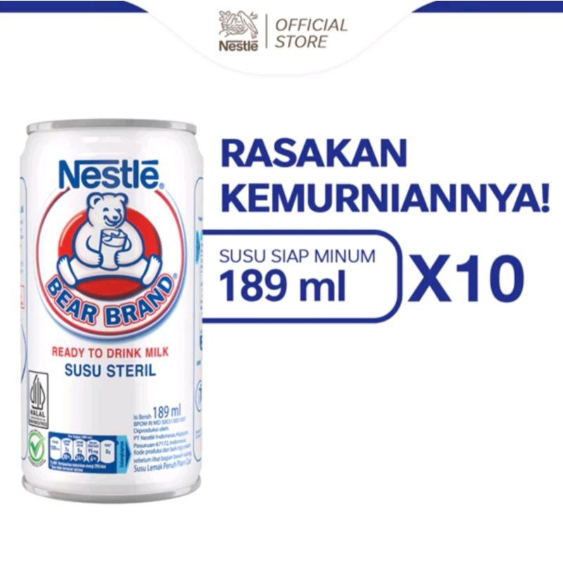

BEAR BRAND SUSU BERUANG || HARGA PER 10 KALENG