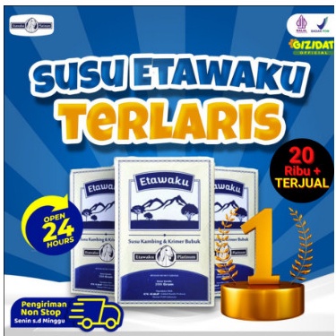 

TIPE IUR527 ETAWAKU PLATINUM - Susu Kambing Etawa Anak & Dewasa Pengganti Susu isi 10 pcs