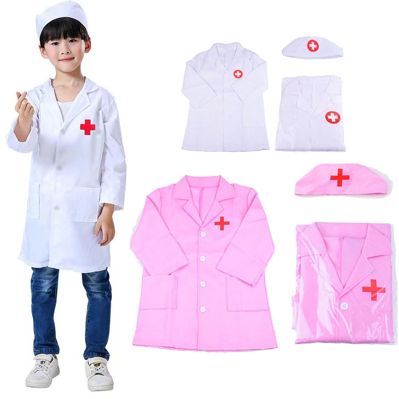 DISKON CARAT BAJU DOKTER ANAK / BAJU DOKTER MAINAN ANAK / BAJU DOKTER MEDICAL/MAINAN BAJU DOKTER