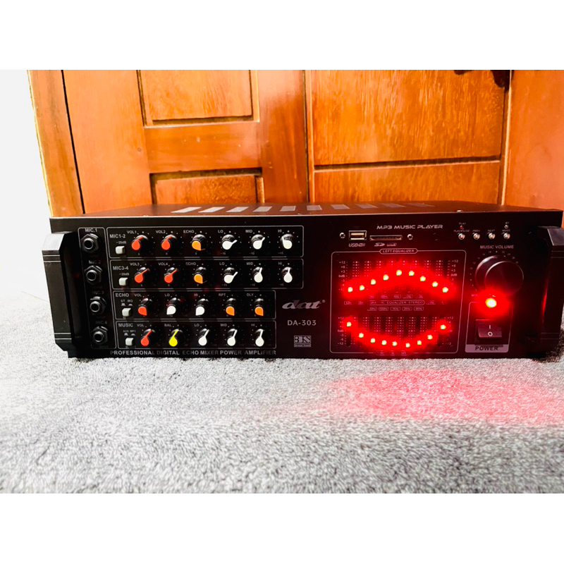 Ampli Power Mixer Karoke Rumahan Dat 303 Bluetotth