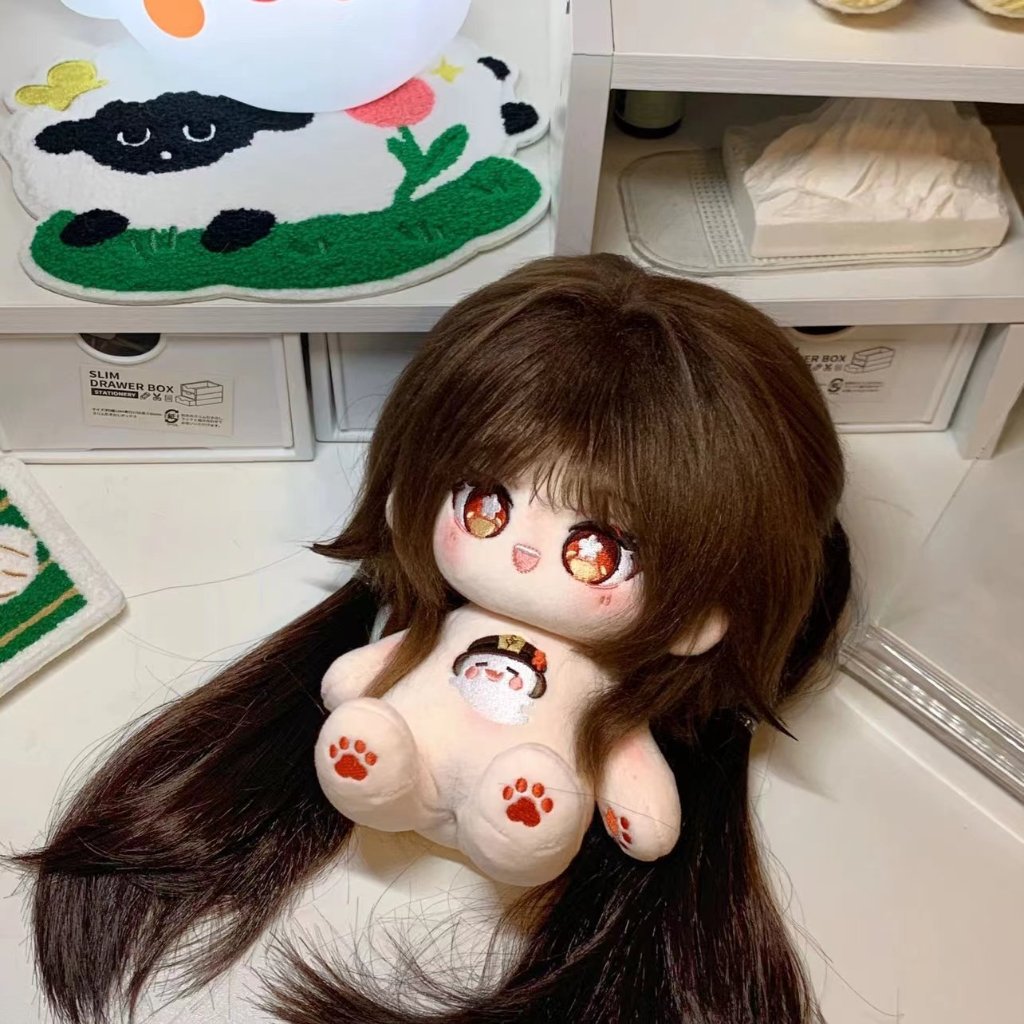 [READY STOCK] doll hutao genshin impact boneka hutao doll 20cm peach