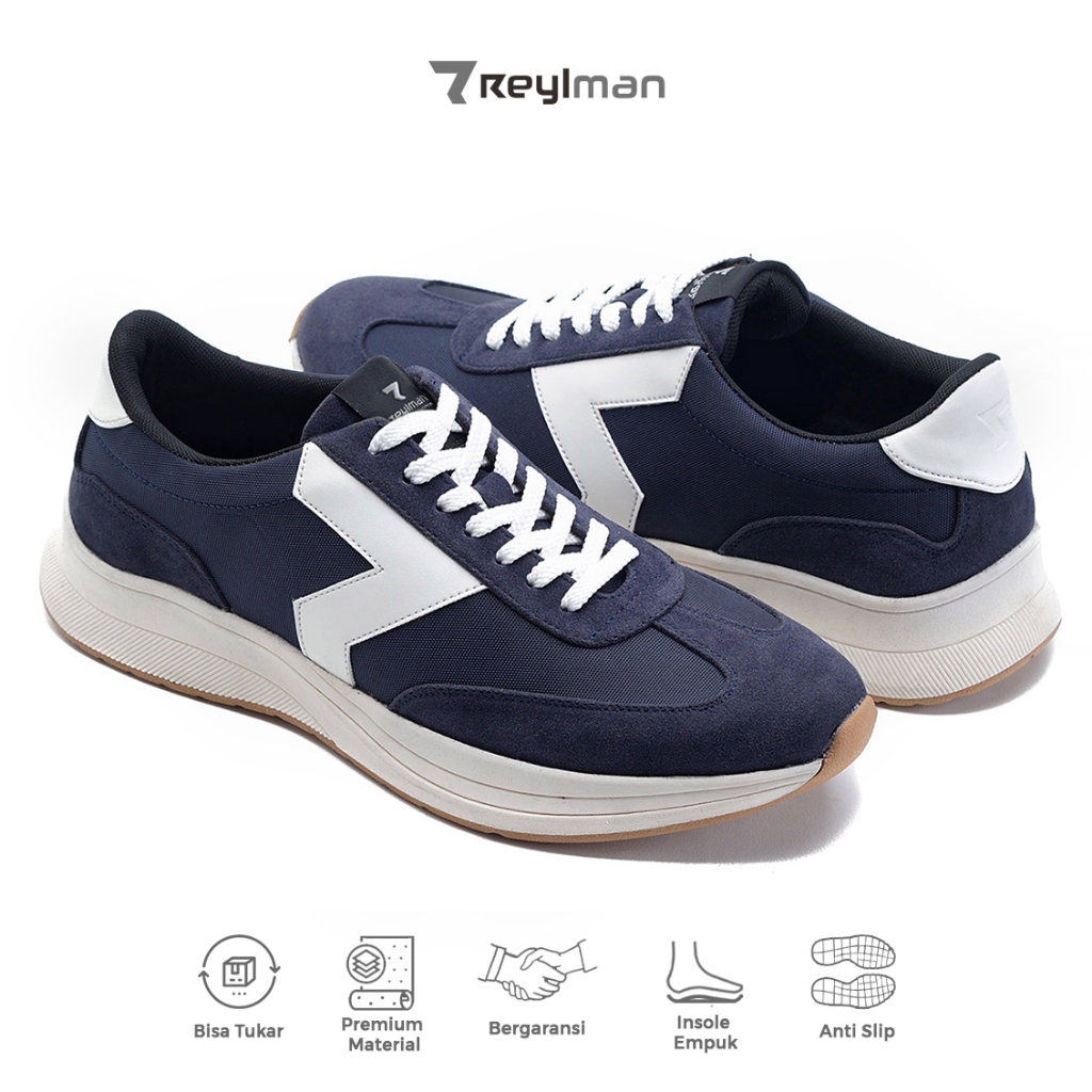 REYL MAN Luck Navy Sepatu Sneakers Pria