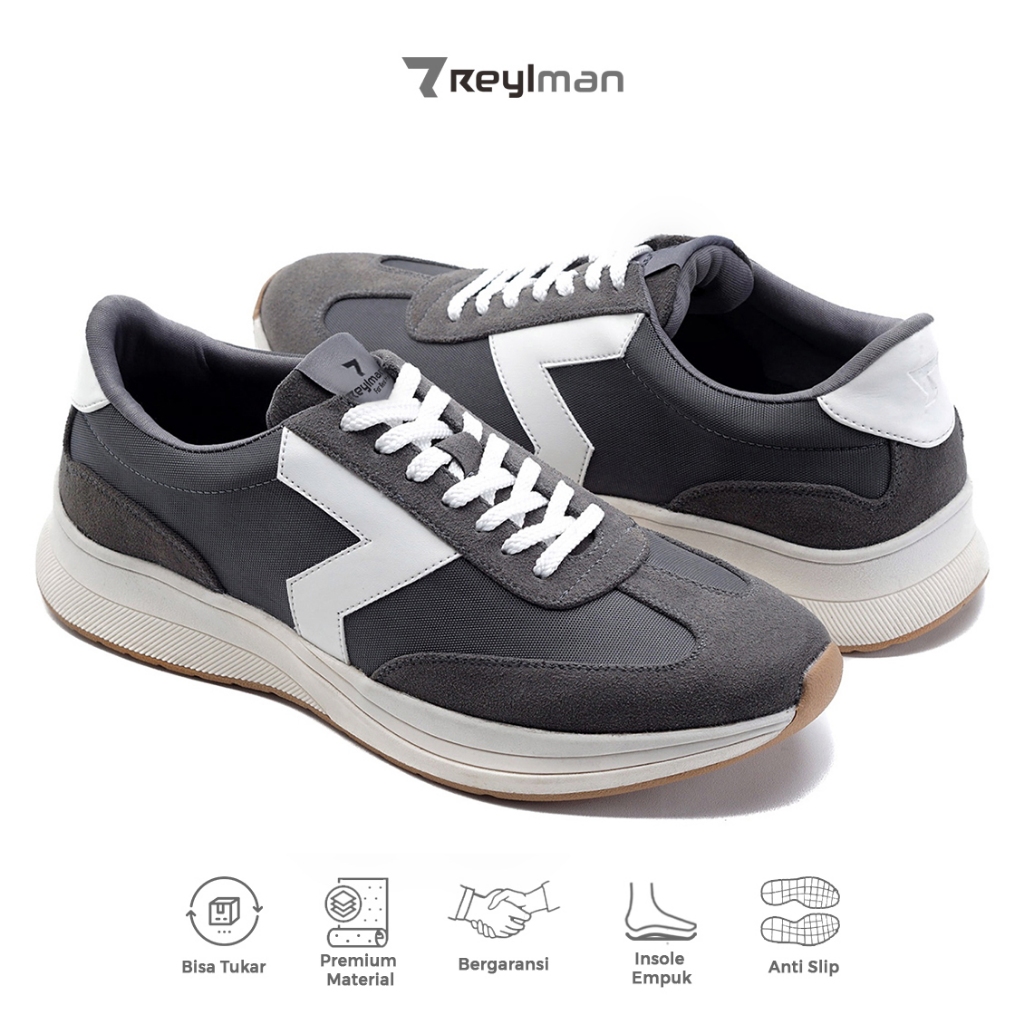 REYL MAN Luck Grey Sepatu Sneakers Pria