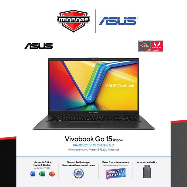 Asus Vivobook Go OLED E1504FA-OLED322|R3-7320U/8G/256G