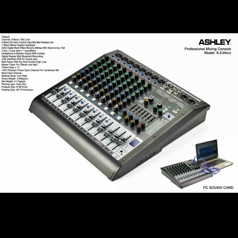 Mixer 8 Channel Ashley 8 Edition
