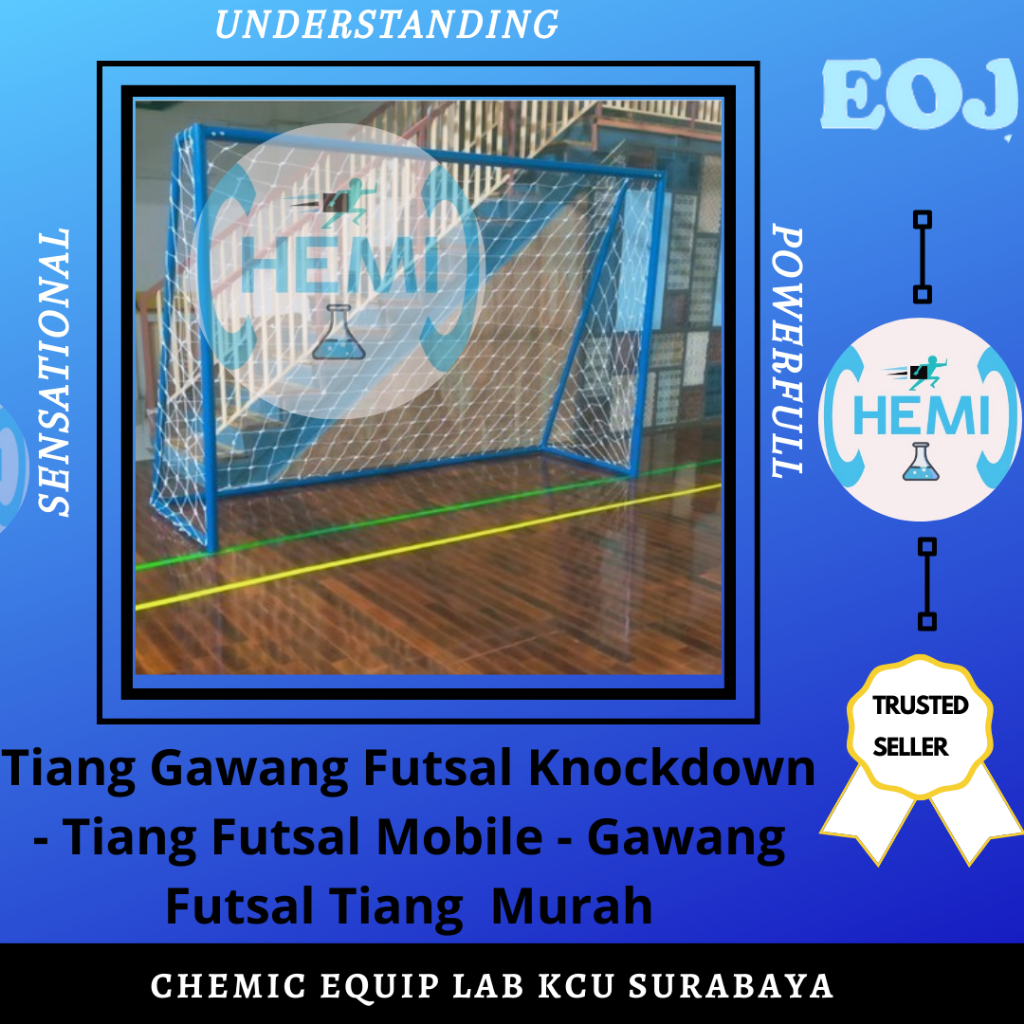 Tiang Gawang Futsal Knockdown - Tiang Futsal Mobile - Gawang Futsal Tiang  Murah