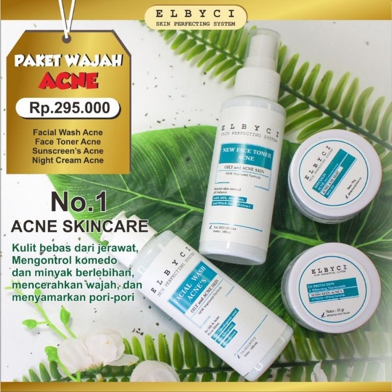 PAKET WAJAH ELBYCI SKINCARE ORIGINAL