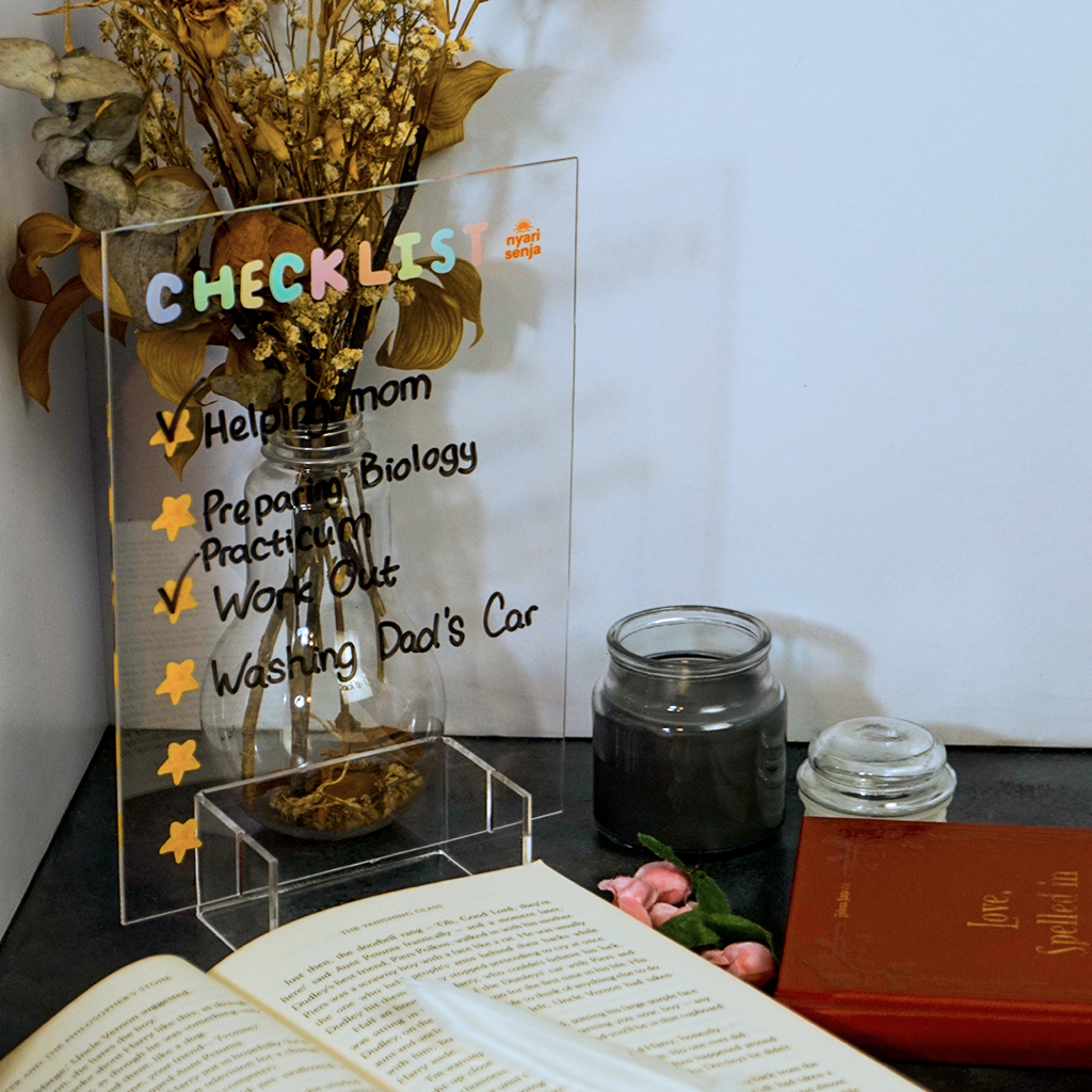

CHECKLIST A5 study planner akrilik planner acrylic calendar akrilik organizer buku planner weekly planner buku flat tulis perlengkapan sekolah kantor kuliah belajar papan tulis papan belajar